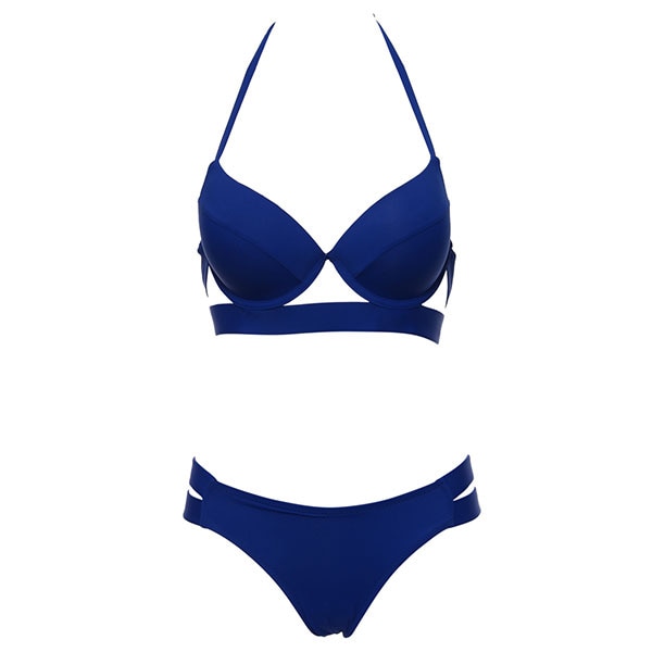 Haltertop Push Up Swimsuit - BlacknevaR