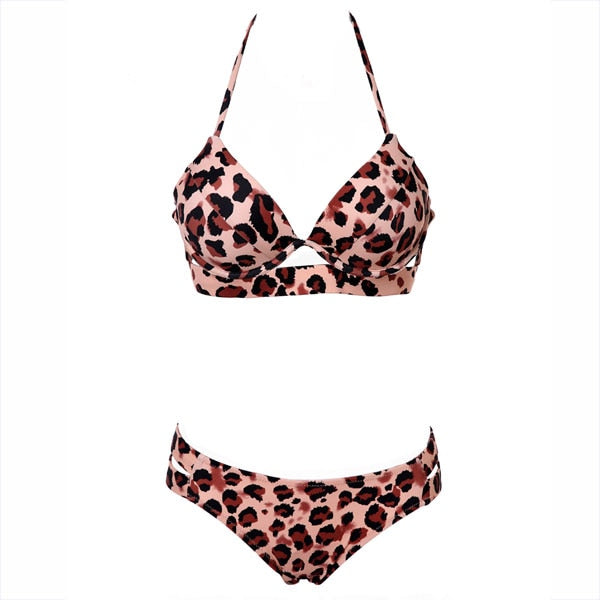 Haltertop Push Up Swimsuit - BlacknevaR