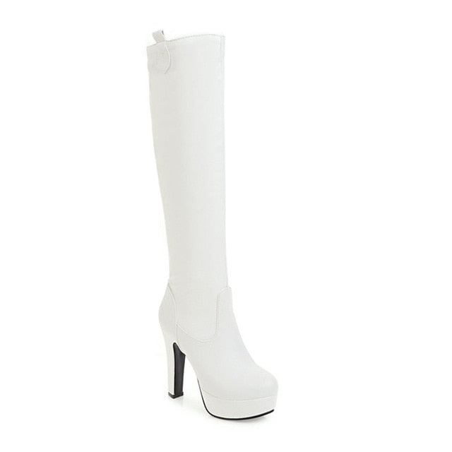 Knee High Pump Boots - BlacknevaR