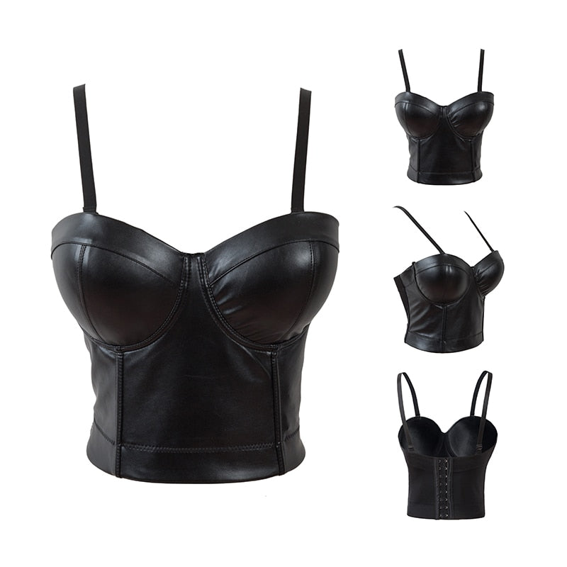 Push Up Leather Corset - BlacknevaR