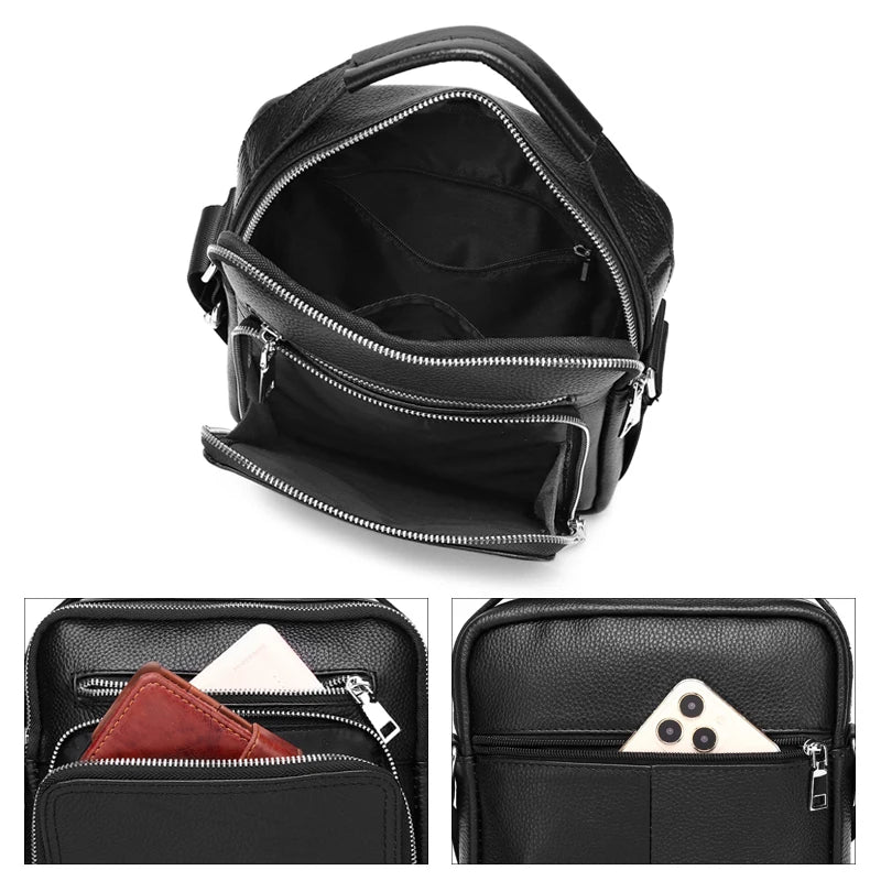 BLACKNEVAR® Ravenhide Leather Crossbody Bag