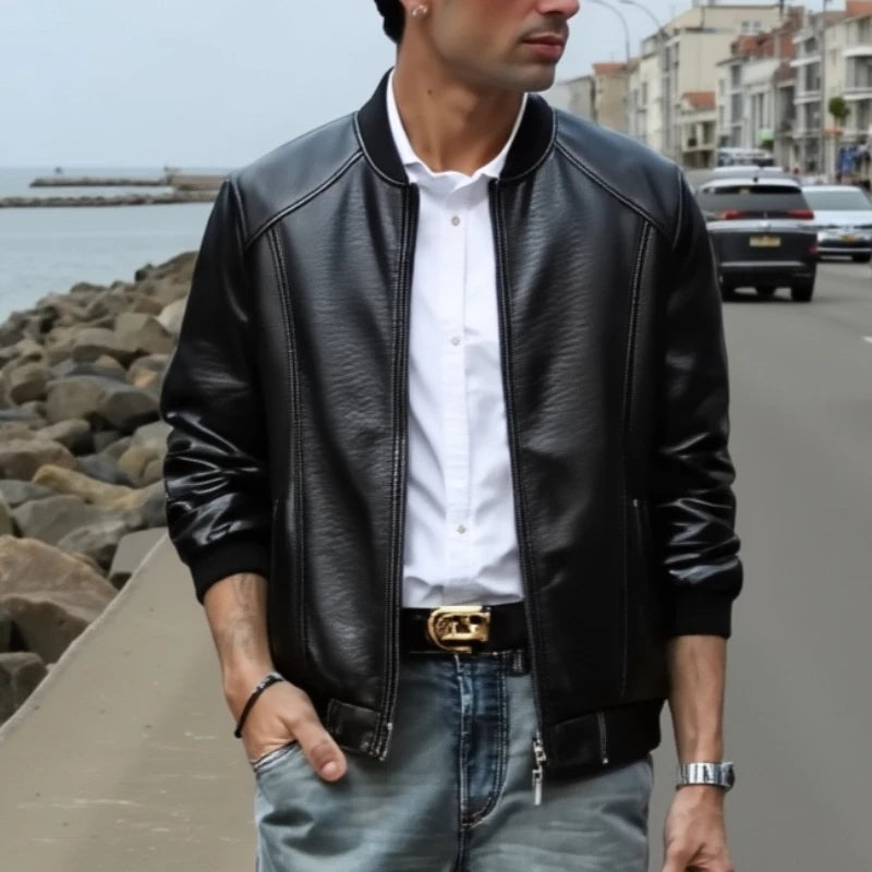 BLACKNEVAR® Night Rider Faux Leather Jacket