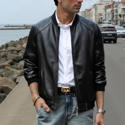BLACKNEVAR® Night Rider Faux Leather Jacket