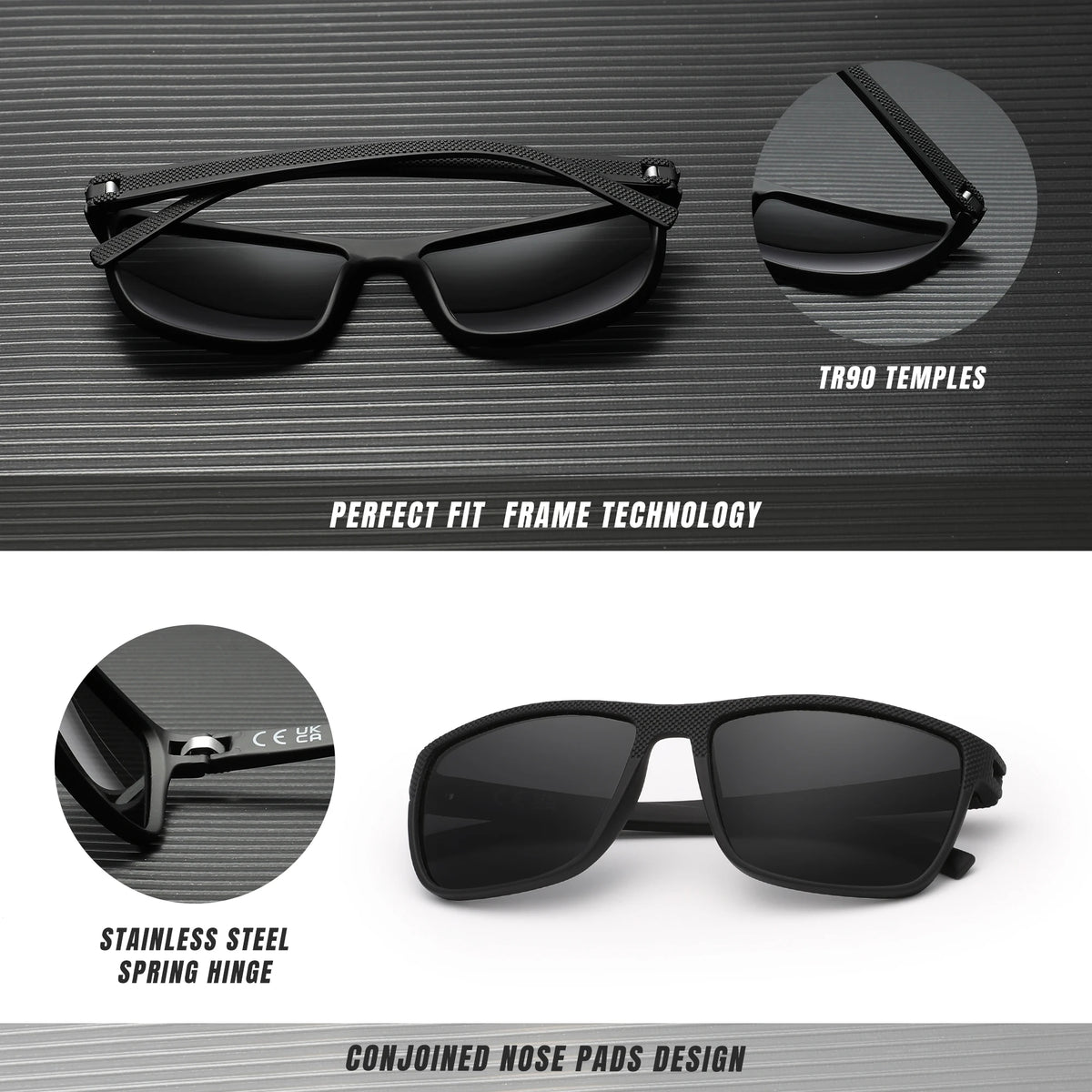 BLACKNEVAR® Raven Blackout Polarized Shades