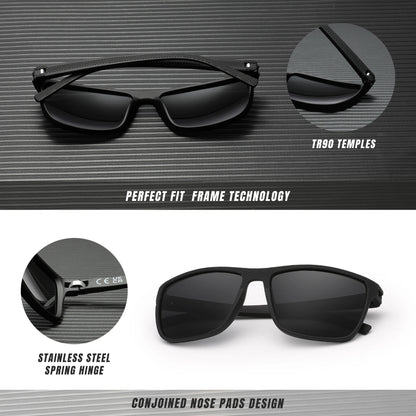 BLACKNEVAR® Raven Blackout Polarized Shades