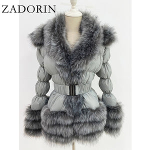 Detachable Down FAUX Fur Jacket