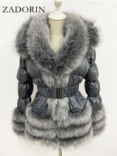 Load image into Gallery viewer, Detachable Down FAUX Fur Jacket