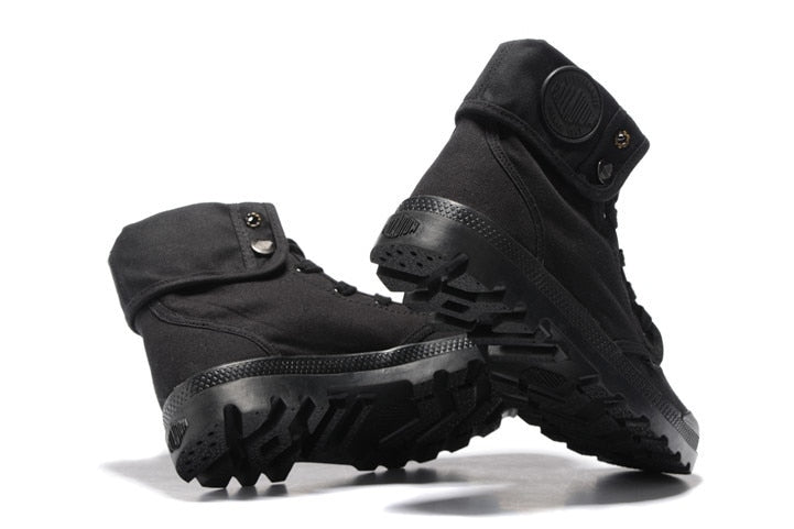 High-top Military Ankle Boots - BlacknevaR