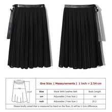 Load image into Gallery viewer, Waist Pleated Chiffon Skirt