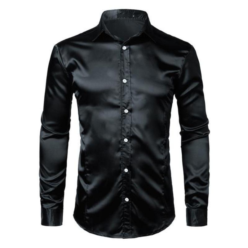 Silk Satin Shirt - BlacknevaR