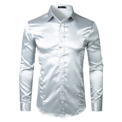 Silk Satin Shirt - BlacknevaR