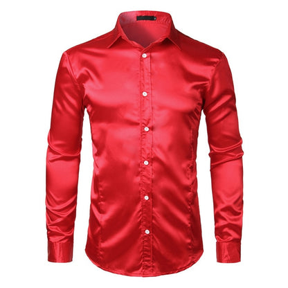 Silk Satin Shirt - BlacknevaR