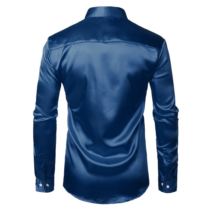 Silk Satin Shirt - BlacknevaR